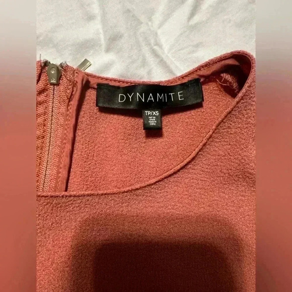 Dynamite Pleated Fit And Flare Dress - Picture 3 of 5